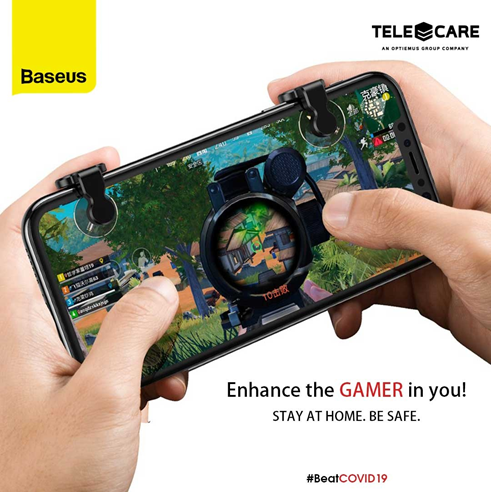 Baseus_India's tweet photo. With Baseus Game Triggers Gaming Controllers for Smart Phone Devices, you can enjoy unlimited entertainment while staying at home.
Buy Now: https://t.co/AcrLzpVDku
#covid19 #staysafe #beatcovid19 #fightcoronavirustogether #protectyourself #keephealthy #Baseus #BaseusWorld https://t.co/3GRMYp3V2l