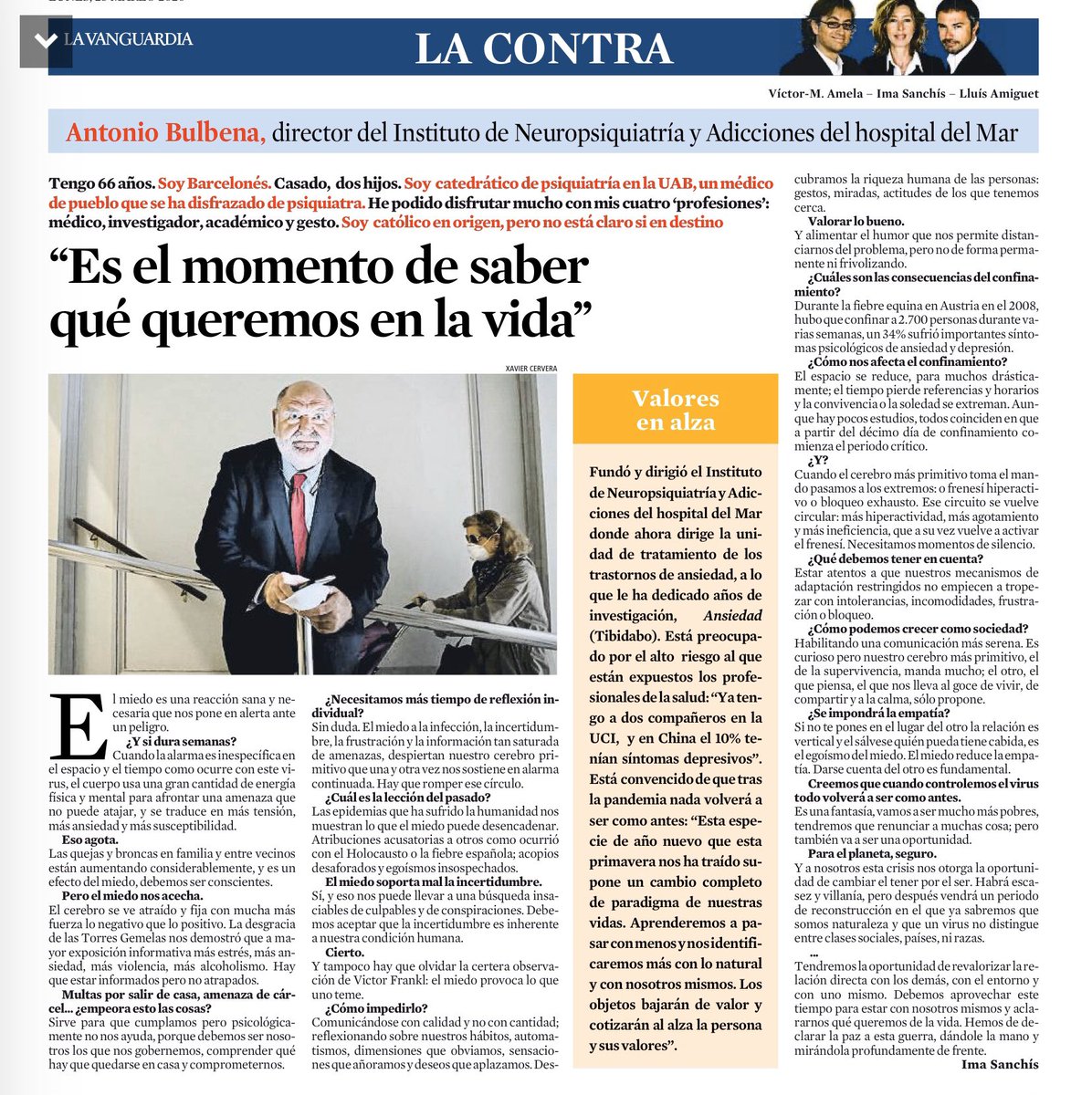 “Es el momento de saber qué queremos en nuestra vida”