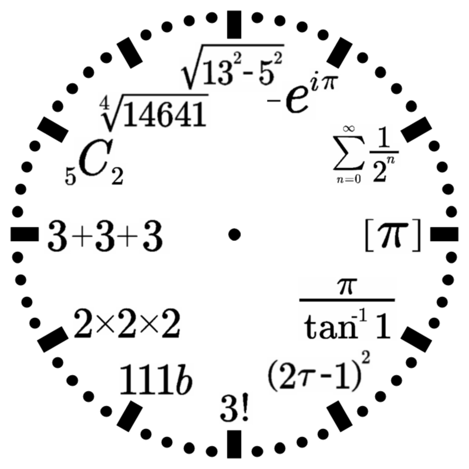 学芸員 大阪市立科学館 数式時計 ですが 文字盤を自作できるような時計のキットが売られていますので こちらの画像を印刷して貼り付ければ作ることができますよ ご興味ある方は ぜひ作ってみてください 長谷川 エア博物館 エア科学館 エア