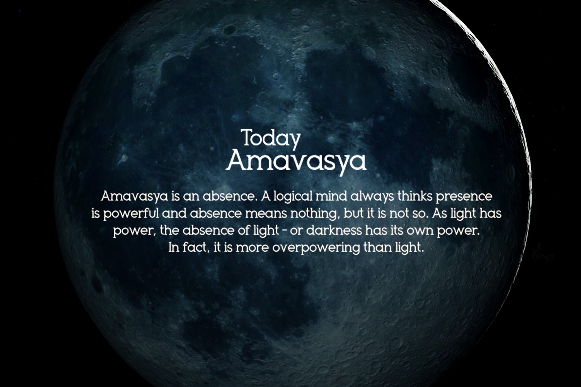 Isha sacred walks on twitter what is the significance of the new moon