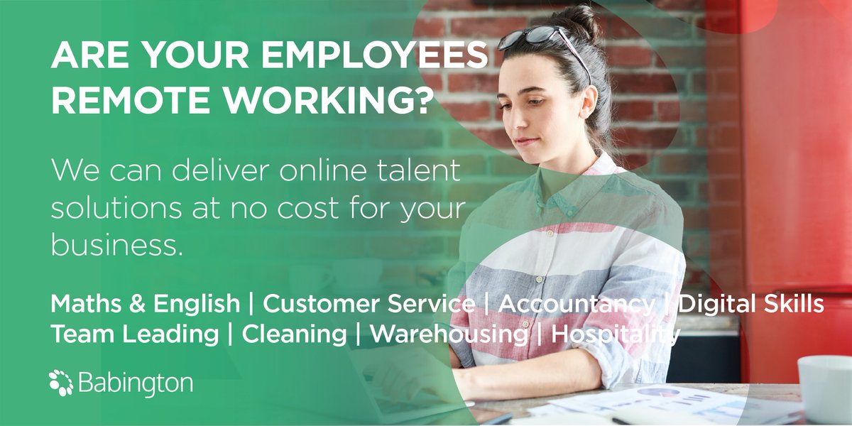 We have a range of skills development courses, available online, at any time! Ensure your employees stay engaged. These accredited courses have no cost and ensure you get the skills enhancement that your business needs: babington.co.uk/training-solut… #digitaltraining #remotelearning