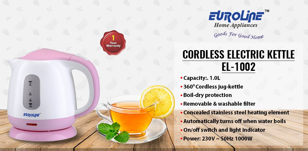 Kshitiz_Impex's tweet photo. Best quality Euroline Cordless Electric Kettles (1 Year Warranty) available for Wholesale &amp; Retail , More details Call 91-11-41425374/75/76
 #Euroline #Electric #kettles #Wholesale #Retail #LockdownNow #COVID2019 https://t.co/SdGlvk40PB