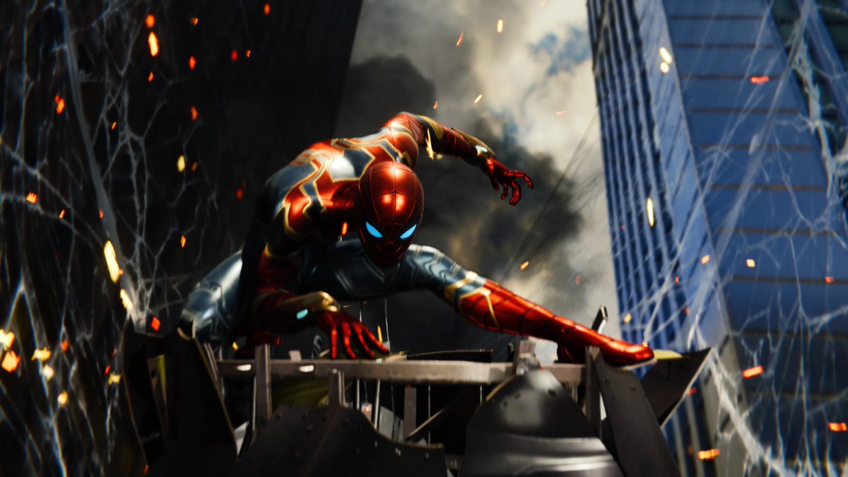 マコト Twitterissa Marvel S Spider Man 大いなる者 プラチナ Dlcと追加トロフィーも含めてトロコン 移動や戦闘も爽快感があり楽しめました Ps4 スパイダーマン トロフィー トロコン