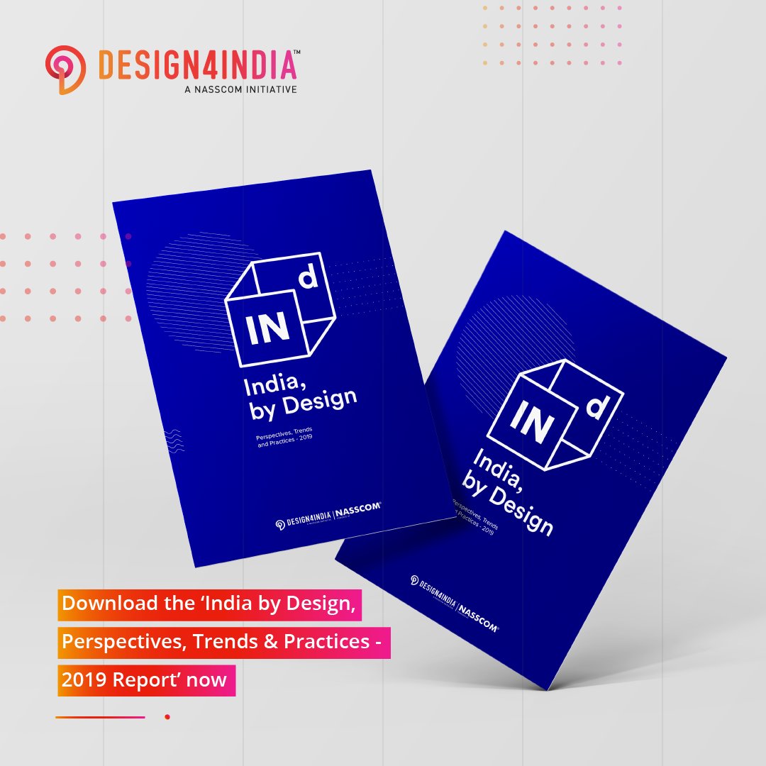 Design4India_'s tweet image. Grab our India, by Design - Perspectives, Trends and Practices 2019 report for more key insights.

The report is now free &amp;amp; accessible on: design4india.in
#designreport #design4india #nasscomresearch