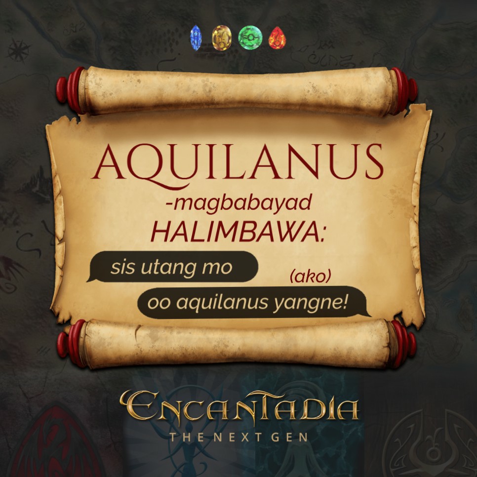 EncaTheNextGen's tweet photo. ENCHANTA OF THE DAY: "Aquilanus"

May kaybigan ka bang di nagbabayad ng utang? Tweet down below. #Encantadia https://t.co/dKWOvdVtAi