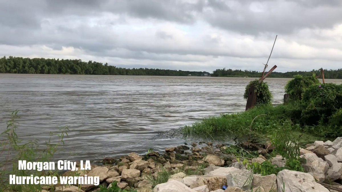 Live update on TROPICAL STORM BARRY from Morgan City, LA buz.tw/vNuY4