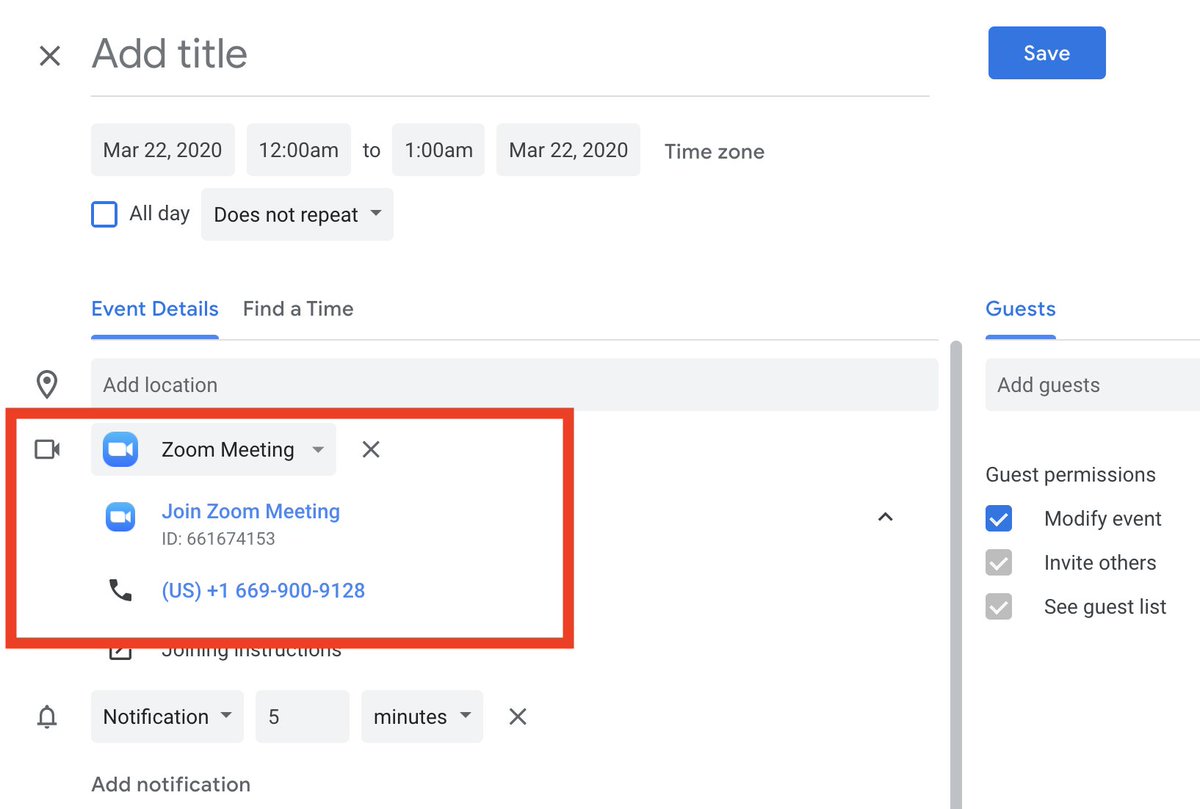 #3 Zoom pro-tip (for companies)Install as a top-level "G Suite App" (note you must be an admin)  https://support.zoom.us/hc/en-us/articles/115004396563-Configuring-Zoom-with-G-Suite-Google-AppsThis will allow Zoom to show up natively as a conferencing option in Google Calendar. Bonus: this also works on mobile!