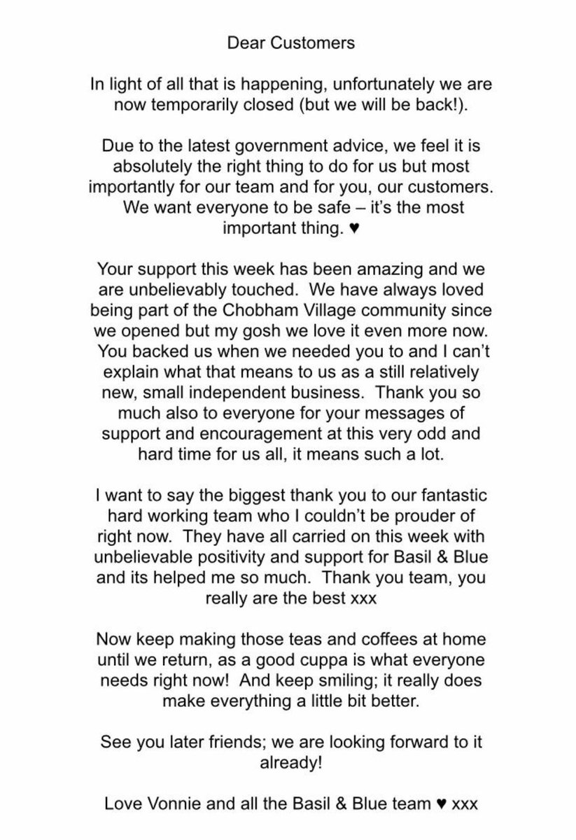 BasilBlueCafe's tweet image. #Chobham #StaySafe
