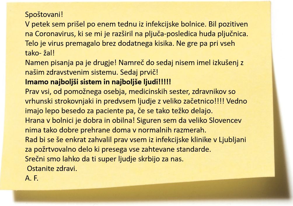 ukclj's tweet photo. Spodbudne besede nam dajejo energijo. Hvala. https://t.co/Pld4mpYrr5