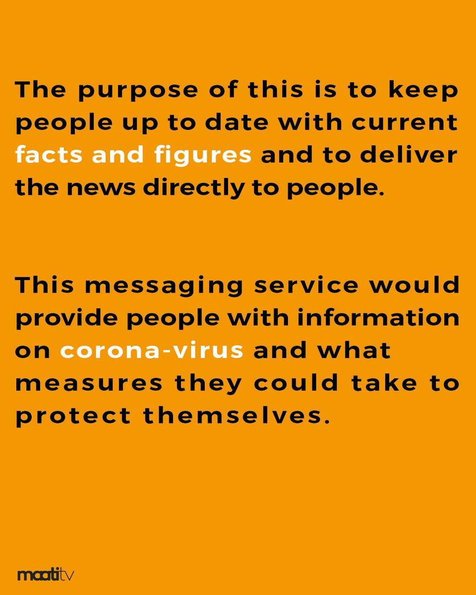 maatitv's tweet photo. To add the number, follow the link below and text hi.
https://t.co/Tle5vZfwUr
#worldhealthorganization #who #covid_19 #coronavirus #safetyfirst #besafe #besafeoutthere #healthylifestyle #healthcare #life #mentalhealth #wellness #fightforhealth #fitness #education #support https://t.co/qGQiijFBHi