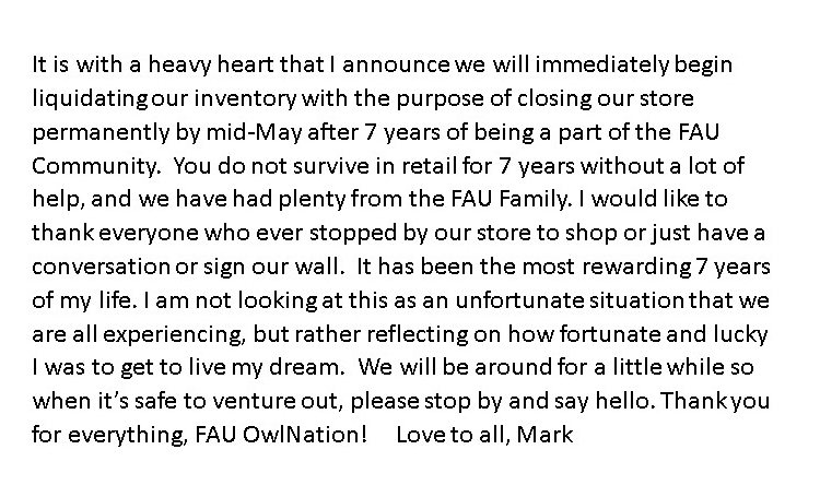 Special announcement from It's Owl Time:         #FAU #OwlsUp