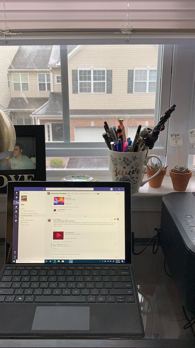 Week 2 of Distance Learning with a beautiful view of snow! ❄️ #letsdothis