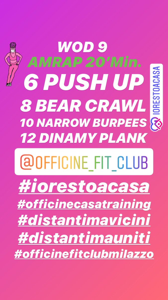 Alleniamoci insieme ragazzi... Rimaniamo a casa.. #iorestoacasa #DistantiMaUniti #distantimavicini #officinefitclubmilazzo #andratuttobene