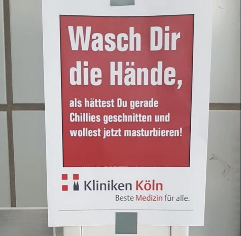 copyraonica's tweet photo. nacrtajte sliku riječima kao kolege iz Njemačke: Perite ruke kao da ste upravo rezali Chilli, a spremate se masturbirati. https://t.co/68Ubq8KdGU