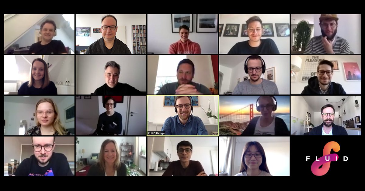 Starting into week 2 of working remotely we’ve learned that we can! This is how our monday morning meeting looked like today. We are excited that all our digital collaboration tools work that well. More: bit.ly/2J5feRr
#design #wearefluid #productdesign #industrialdesign