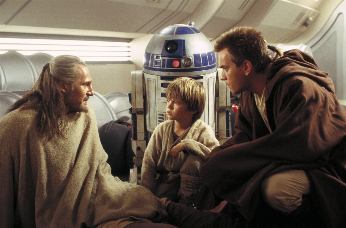  #StarWarsThePhantomMenace (1999) This movie isn't that good but it isn't bad it is really fun and enjoyable with some good action scenes and good CGI. The cast is awesome, it does drag a bit and the script have few issues but it is a fun ride and good introduction to this world.