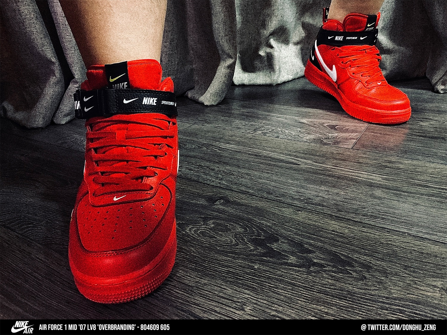 DONGHU-ZENG on X: NIKE Air Force 1 Mid '07 LV8 'Overbranding' SKU: 804609  605  / X