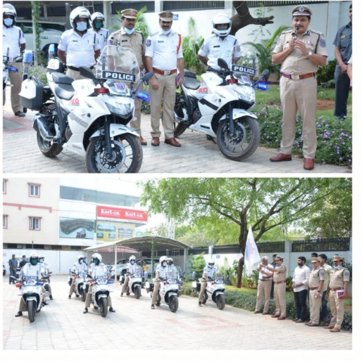 MalkajgiriCop's tweet photo. Today #Suzuki_Motors_Limited donated 10 motorcycles to #Rachakonda_Traffic_Police as a part of #CSR_Activities. Mr. Ashwin of Suzuki, Dr KCS Reddy ex NPA Incharge of horse riding, #CP_Mahesh_Bhagwat, DCP Traffic attended & Suzuki office bearers.
@Rachakonda_tfc @TelanganaDGP https://t.co/DZtB8S0KDz