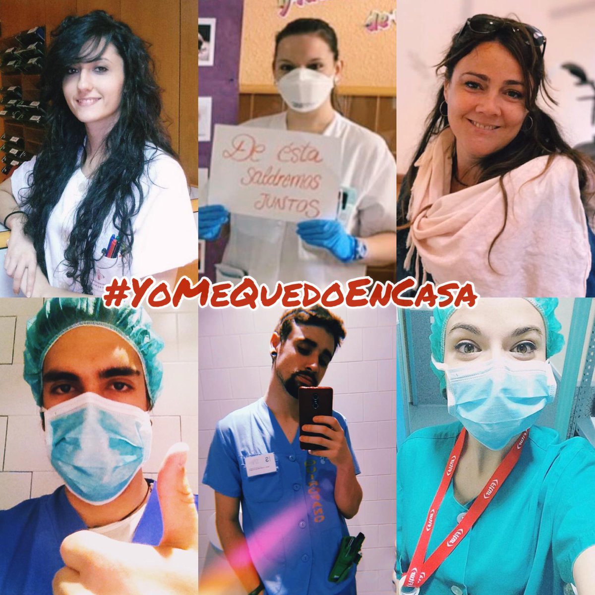 CrashBatucada's tweet photo. Desde Crash! Batucada, mandamos todo nuestro apoyo a todos los trabajadores que nos están ayudando en la lucha contra el virus, especialmente a estos 6 enfermerxs que están o han formado parte de esta gran familia. 

¡Mucha fuerza chicxs y gracias por todo!

#yomequedoencasa https://t.co/x10DMWYCB1