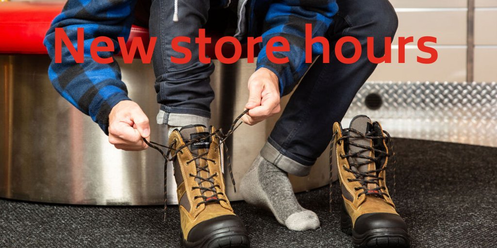 We've changed our store hours starting today to help keep our customers and employees safer in these uncertain times. Please visit our web site to see the latest operational hours at mistersafetyshoes.com/locations