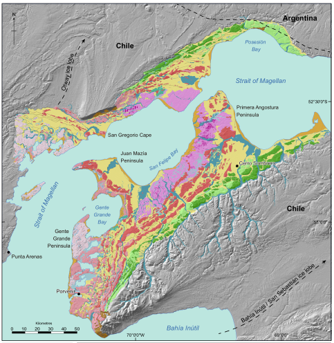 FitzRoyRas's tweet photo. Hace ya que nos lanzamos tras el trabajo de Darwin y otros tantos en Estrecho de Magallanes! Ahora viene un mapita geomorfológico de Tierra de Fuego. Pronto, una linda cronología glacial! Artículo y mapa disponibles! #Geomorfología #Patagonia https://t.co/gYvv7lOZUl https://t.co/BDmjBAZiF6