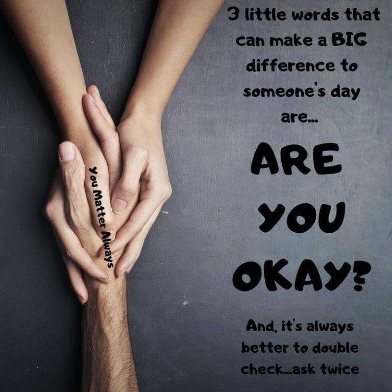 SuzieYMA's tweet image. It's always better 2 double check...ASK TWICE, just 2 be sure&amp;amp;2 give the person some time 2 answer or 2 realise that u are genuinely interested in what's happening for them #YouMatterAlways #AreYouOkay #checkagain #asktwice #listentounderstand #showyoucare #empathyfuelsconnection