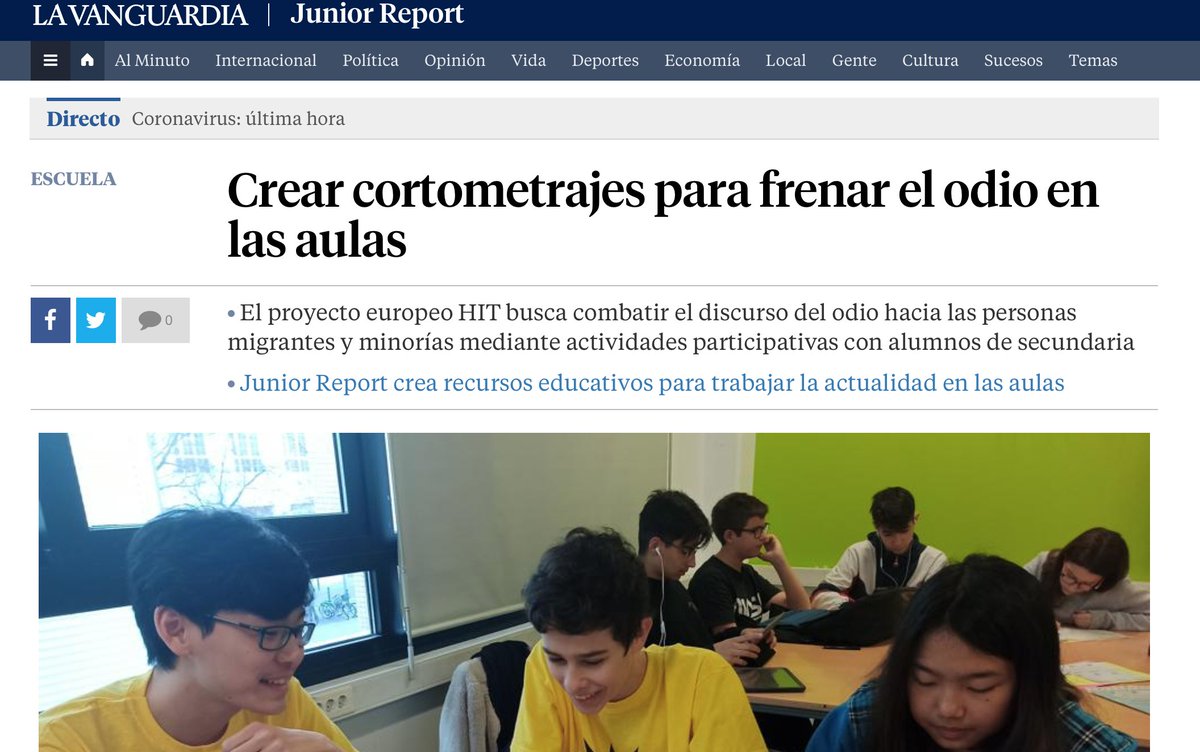 Making_Projects's tweet photo. Congratulaciones al equipo de @JuniorReport_ por ser parte de los Equipo interruptores de odio.#HITproject #LaVanguardia #EsteVirusLoParamosUnidos #MakingProjects #LaCulturaEnTuCasa #Coronavid19
Echale un vistazo! 👏🏽👏🏽
https://t.co/pHlhvlkpTR https://t.co/EpZeeeT91c