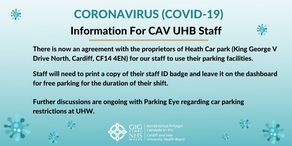 Getting Here and Parking - Cardiff and Vale University Health Board