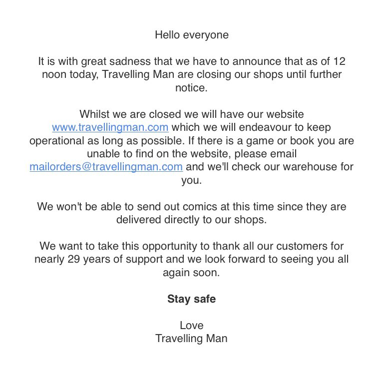 📢 Announcement of closure 📢