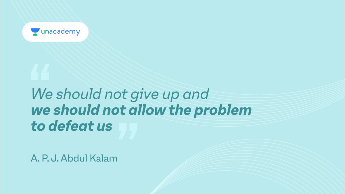 unacademy's tweet photo. Stay positive, and never give up learning! 
#MondayMotivation #MotivationalQuotes #PositiveQuotes https://t.co/YecMxmTqYZ