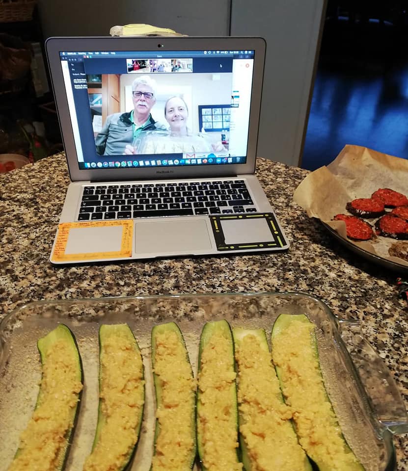 StefaniaTours's tweet photo. Today I taught my second cooking class with a wonderful couple from Minnesota! We cooked eggplant parmigiana and stuffed zucchini! Everything worked and even if we couldn't smell our dishes from the computer they looked amazing! https://t.co/AlZRT0pTBF