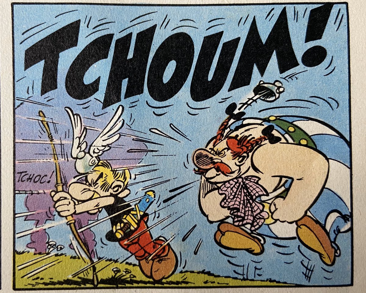 Astérix chez les Helvètes – Goscinny & Uderzo, 1970Démonstration par Obélix de ce qu’il ne faut surtout pas faire…Une case proposée par  @cpouchard22 Merci ! #bd  #RESTEZCHEZVOUS    #confinement  #Covid_19  #quarantaine