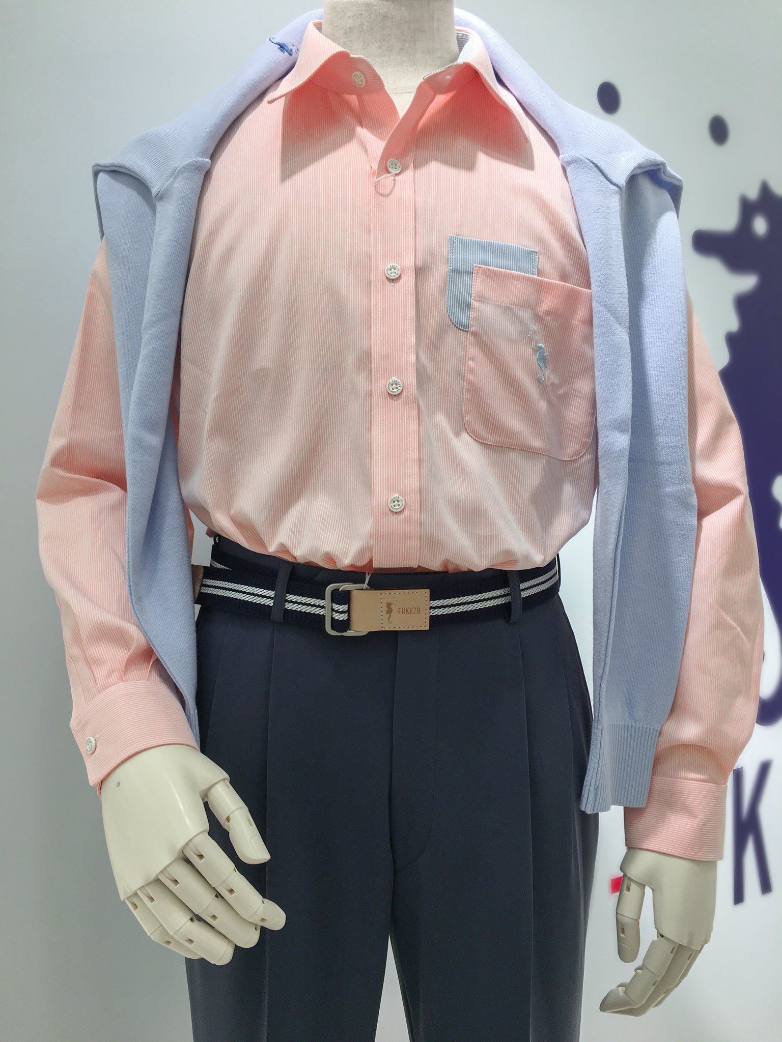 Fukuzo フクゾー洋品店 髙島屋横浜店 髙島屋では明日3月24日までポイントアップ開催中 男性でもコーディネートしやすいピンクです Shirt 18 000 Tax Fukuzo フクゾー 横浜 元町 ハマトラ 横浜髙島屋 ポイントアップ ピンク メンズ T