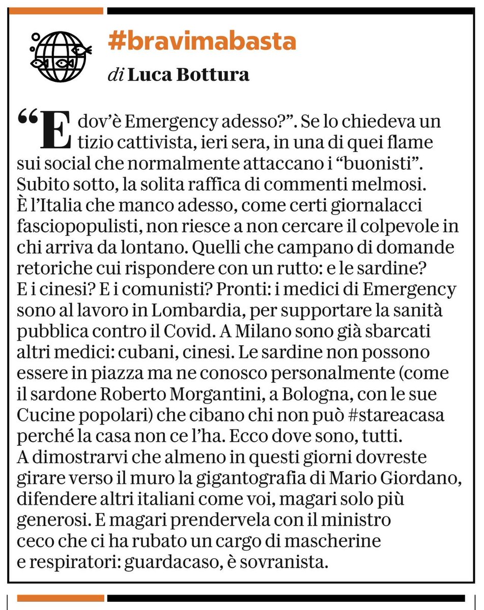 Mi pare sia attuale anche oggi #23marzo #COVID19italia #buonistiuncazzo