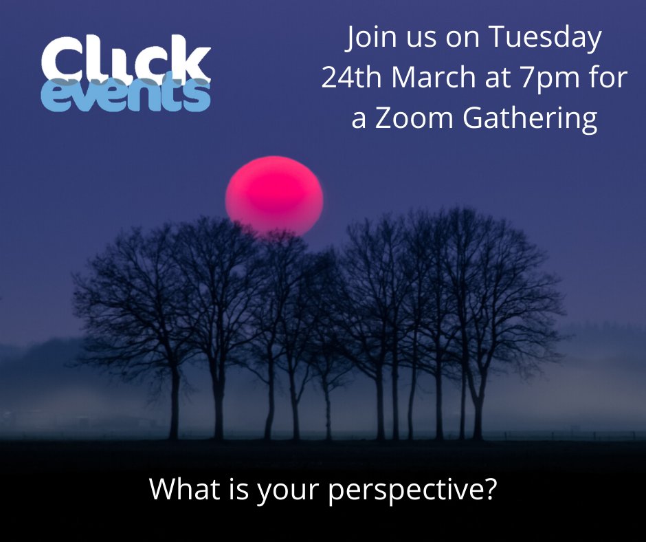 Technology is here to stay and whether we like it or not is now becoming a lifeline for many of us.  Join Click to simply meet and chat to others online this Tuesday at 7 pm.