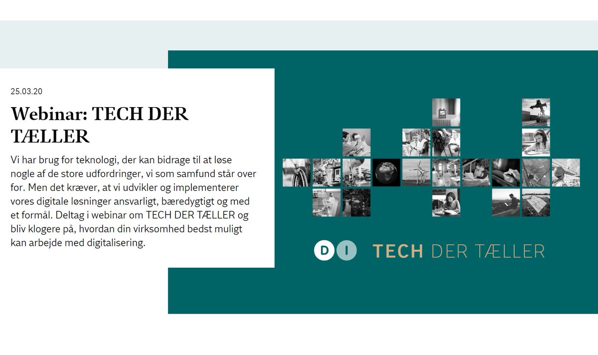 di_digital_'s tweet image. Deltag i webinar om #techdertæller på onsdag kl. 11 og bliv klogere på, hvordan din virksomhed bedst muligt kan arbejde med digitalisering: 
live.industrienshus.dk/webinar-tech-d…