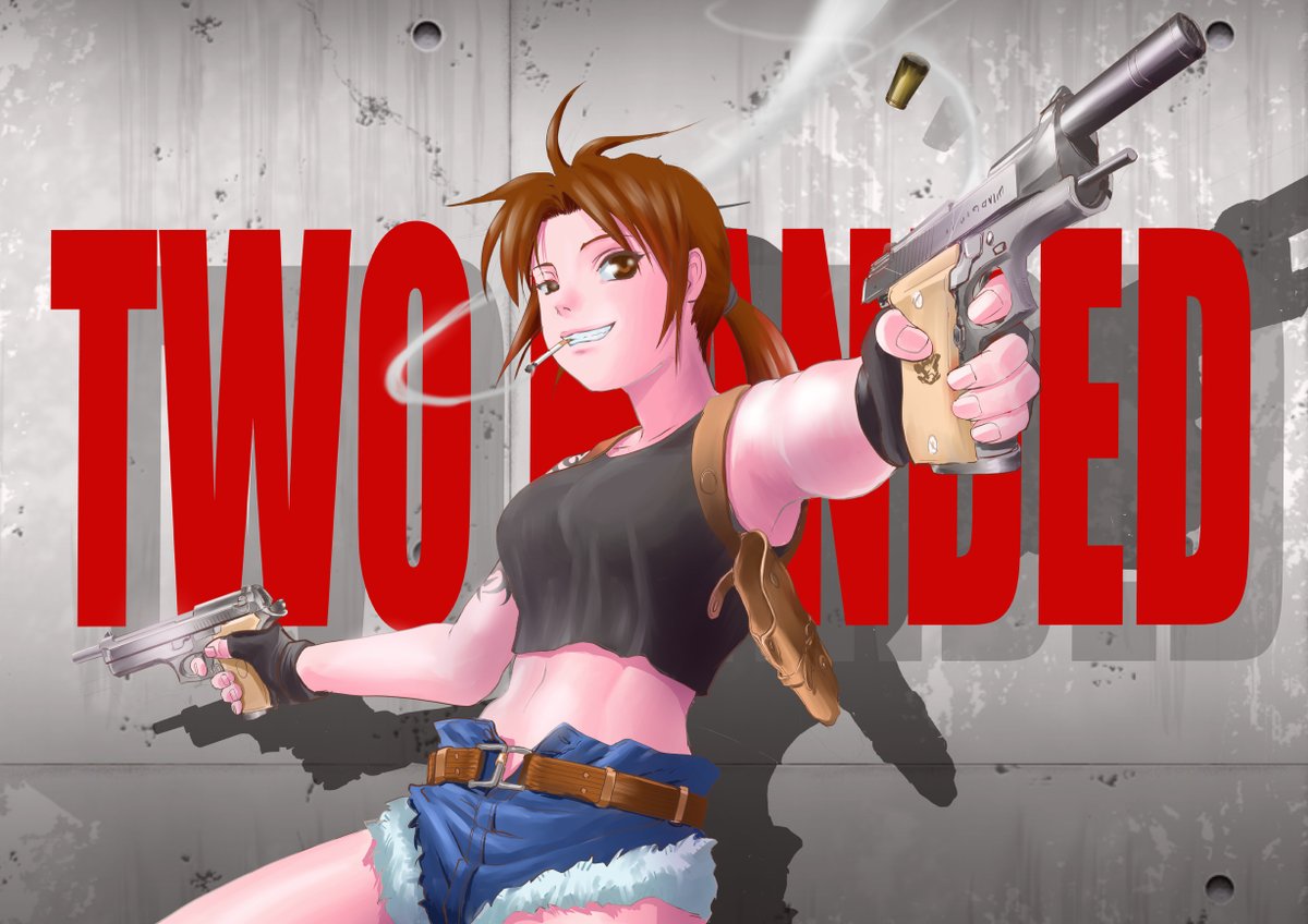 トゥーハンド レヴィ と 参考にしたwa製エアーガン 写真へたくそ ブラッ キリンのイラスト トゥーハンド レヴィ と 参考にしたwa製エアーガン 写真へたくそ ブラッ キリンのイラスト