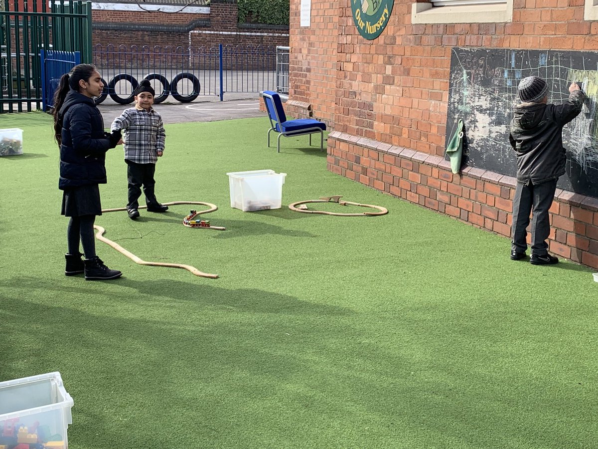 BPSandwell's tweet photo. Practicing our social distancing with the children of the key workers. https://t.co/n4QDiY1lGn