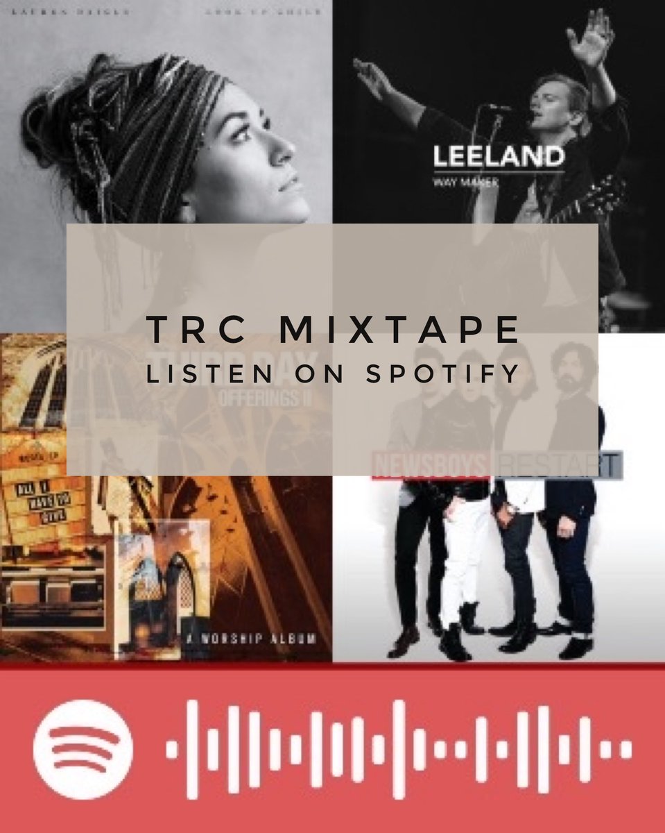 TwoRiversChurch's tweet photo. Get the TRC Mixtape Playlist on Spotify! |
https://t.co/2hOcrUphHJ
All the songs of encouragement you shared during service in one playlist!
#tworiverschurch #trc #love #mixtape #worshipmusic #newbern #playlist #christianchurch #familyworship #worshiponline https://t.co/DDP5S0aWCt