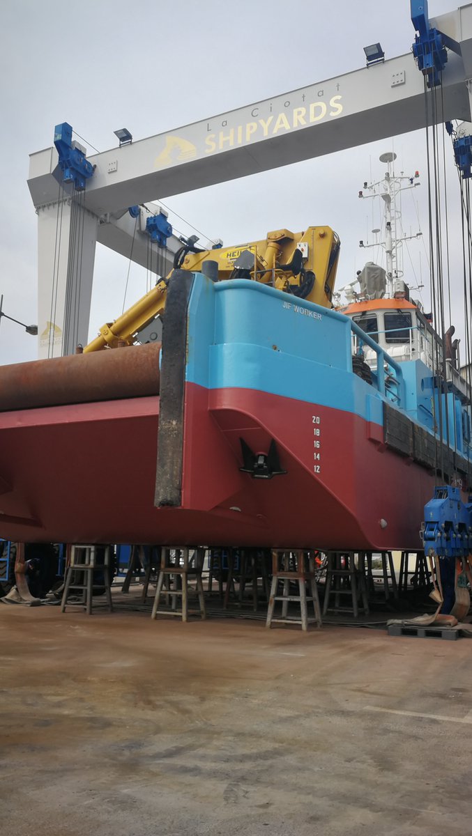 Jif Worker just finished her winter break. After 5 years of dedicated services, It was time for her to get a small refresh.
She is already back at work and available in the coming days.

#offshore #vessels #maritime #oilgas #renewableenergy #maintenance #success