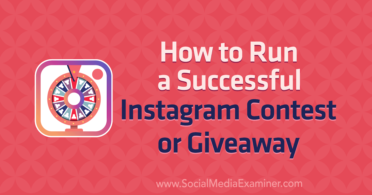 CEOofPMC's tweet photo. How to Run a Successful Instagram Contest or Giveaway https://t.co/KNyM7x3Nk5 https://t.co/MI1FBfHNTy