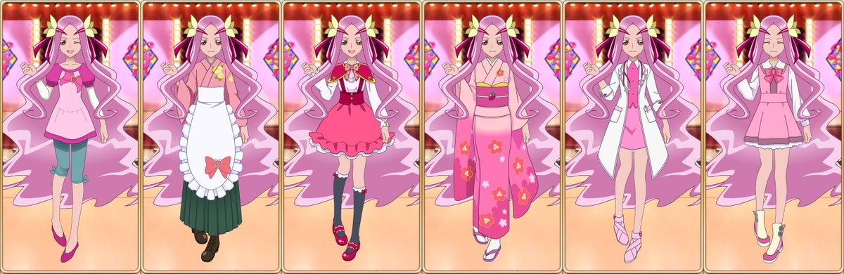 沖田 丈8 プリキュアオンライン 161キュアフラワー 変身前の花咲薫子さんは残念ながらゲーム内イベントだけの登場で着せ替えはできない