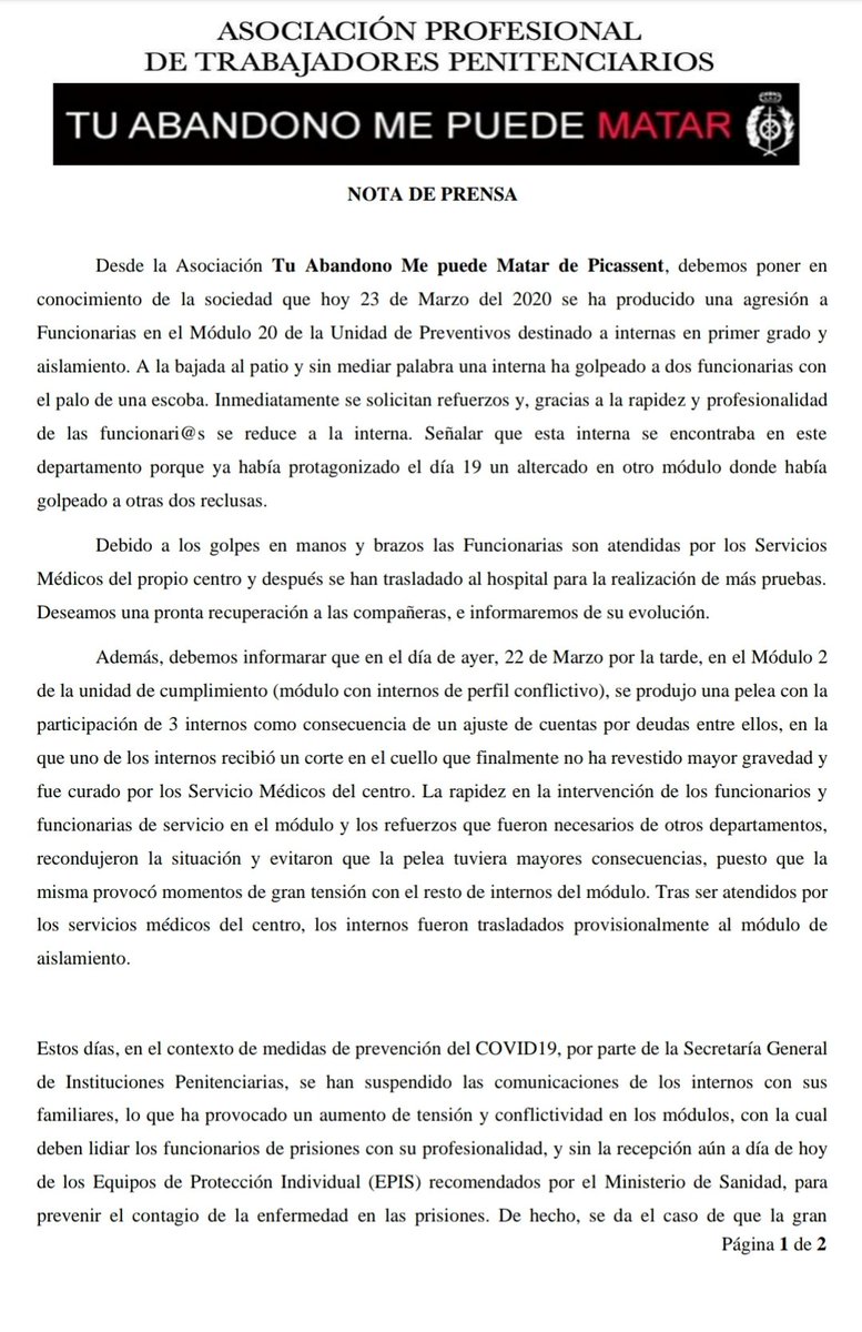 TAMPM - Tu abandono me puede MATAR tweet media