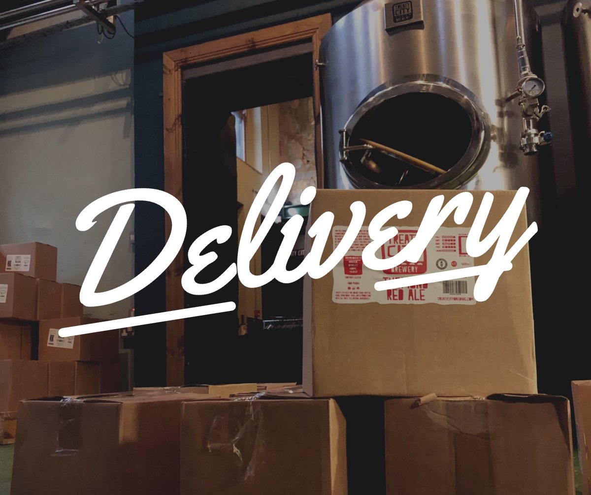 TreatyCityBrew's tweet photo. !!DELIVERY TIME!!
Taking orders until Thursday @ 3:00pm for delivery Friday ๐ป #StaySafeNotDry #AllInThisTogether https://t.co/zb9HGhLjmz