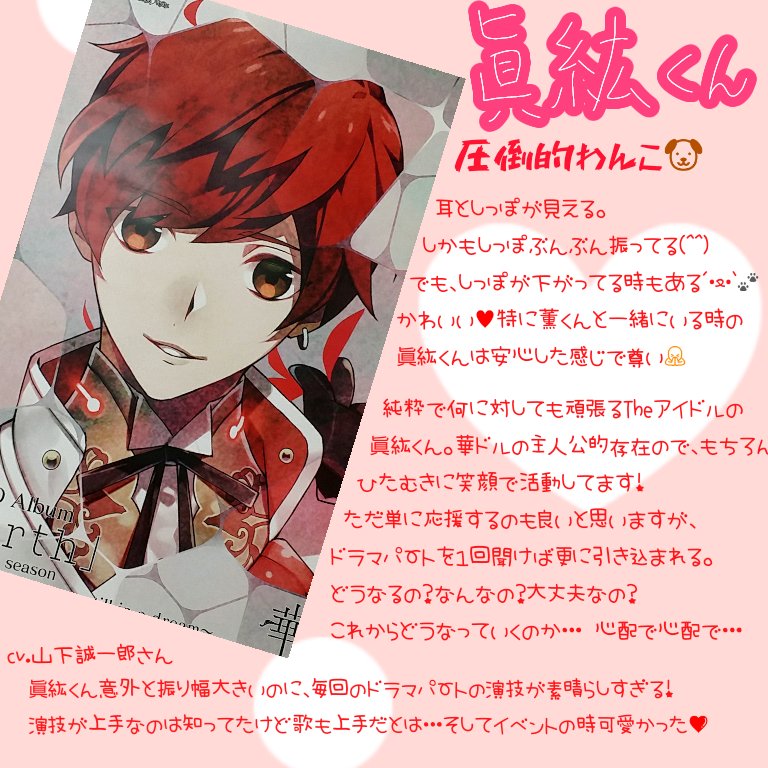 Anthos 結城眞紘 Birthday：4/4 Age：18 Height：174cm color