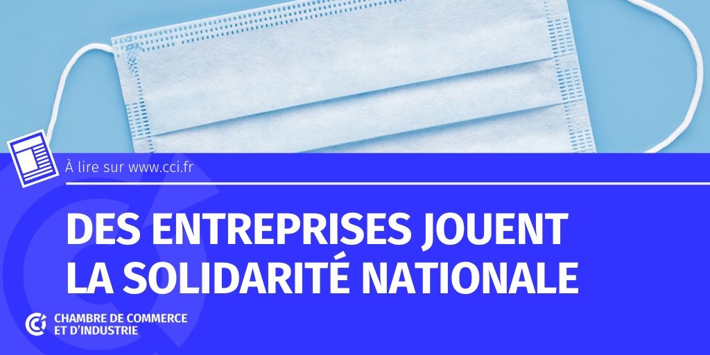 #covid19 : bravo aux entreprises françaises qui réorientent leur production pour produire des masques ou du gel hydroalcoolique 👏👏 Leurs initiatives 👉 bit.ly/33C8Uu6 
<a href="/saintjames/">SAINT JAMES</a> @LesTissCharlieu <a href="/Tereos/">Tereos</a> <a href="/labolipsfrance/">Lips France</a> <a href="/AtelierTuffery/">Atelier Tuffery</a> #CCI #SoutenonsNosEntreprise