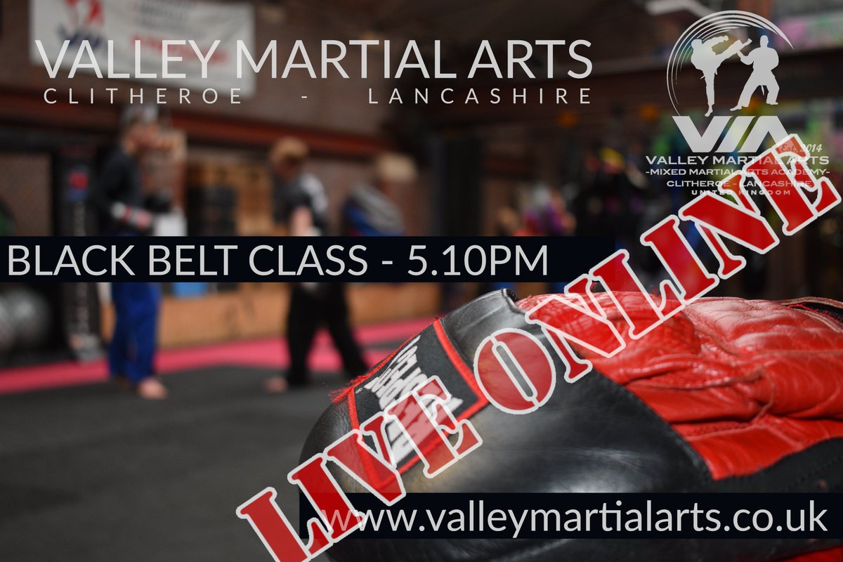 VMAClitheroe's tweet image. Today’s Online Black belt class - 5:10pm
#martialarts #families #traintogether #fun #positive #clitheroe #ribblevalley #encouraging #bullyproof #selfdefence #fitness #confidence #selfcontrol #friendly #welcoming #learn #develop #lifeskills #valleymartialarts #gradingweek