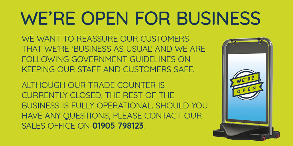 We're still open...