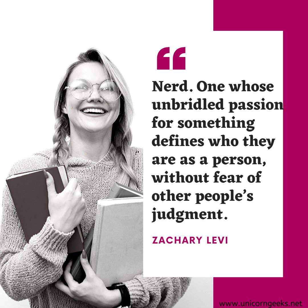 unicorngeeks's tweet photo. A great #MondayMotivation by @ZacharyLevi. Nerds Unite!

#Nerds #geeks https://t.co/rTQDe0UTAd