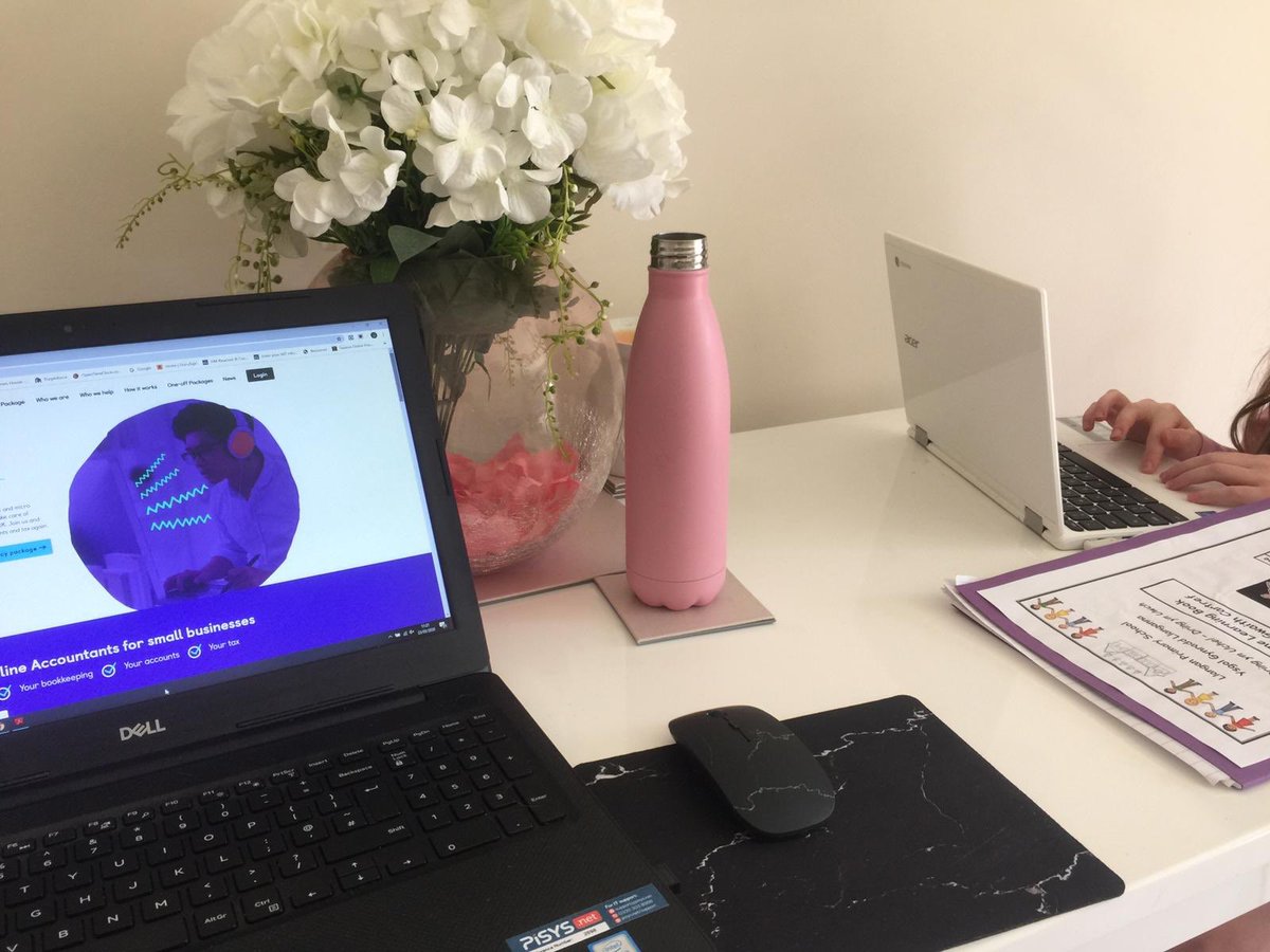 MazumaGB's tweet photo. Our hero Head of Client Delivery - Hayley is working from home and home schooling her children. Shout out to everyone making it work! #lockdownlevelup https://t.co/QItJkTvV2k